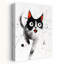 «Happy Tuxedo Cat», art mural moderne-129150671