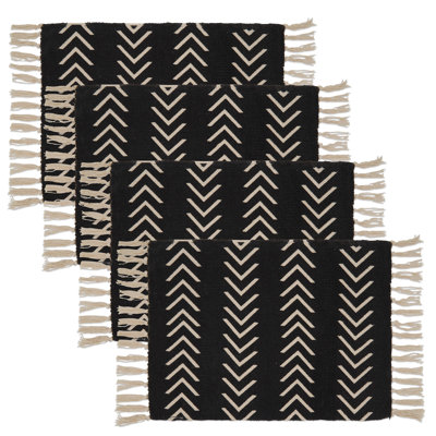 Adah Collection Cotton Geometric Rectangle Placemat