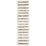 Chandless Striped Ivory/Black Area Rug