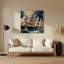Art mural bleu nautique moderne-1156746845