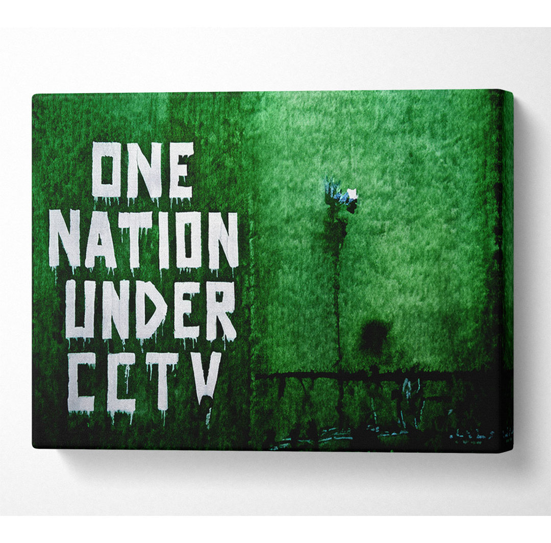 One Nation Under Cctv Green - Drucken