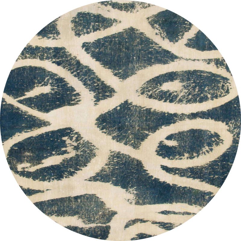Abstract Indoor Rug, Round 8'