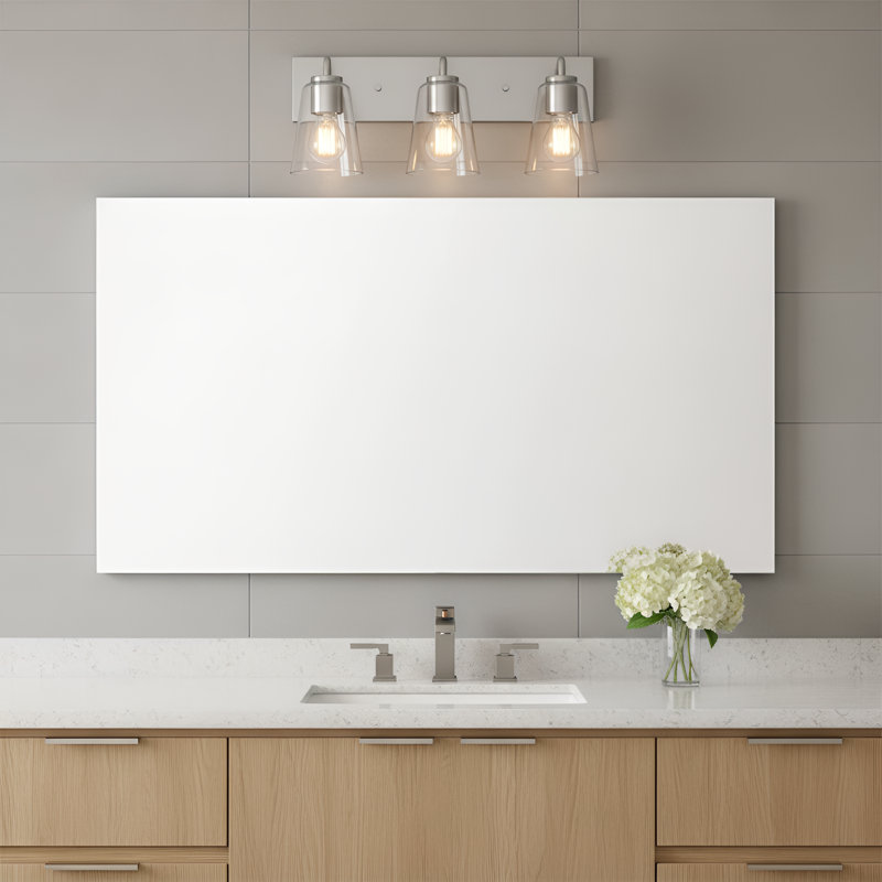 Grand meuble-lavabo Miles de génération Lighting , Clair, Nickel brossé