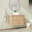 Meuble-lavabo flottant mural 30 po avec comptoir en quartz