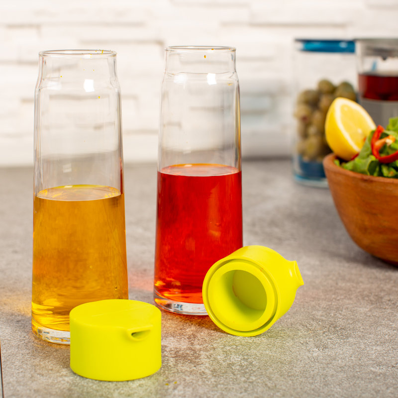 Ensemble de distributeur d'huile et de vinaigre pour le verre Crystalia