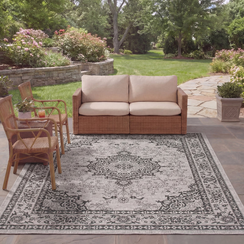 Hamm Performance Oriental Indoor/Outdoor Area Rug