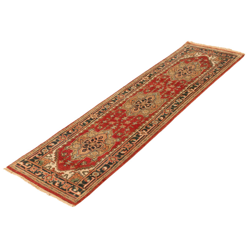 Tapis rouge foncé Aljo Heritage 2 pi 5 po x 9 pi 7 po