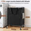 Panier à linge roulant de 170 L avec roulettes, accès facile au linge, minimise les efforts pour se baisser, chariot à linge avec 4 roulettes silencieuses et sac amovible (noir)-716925540