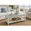 Table basse en bois massif avec rangement Decastro-917793041