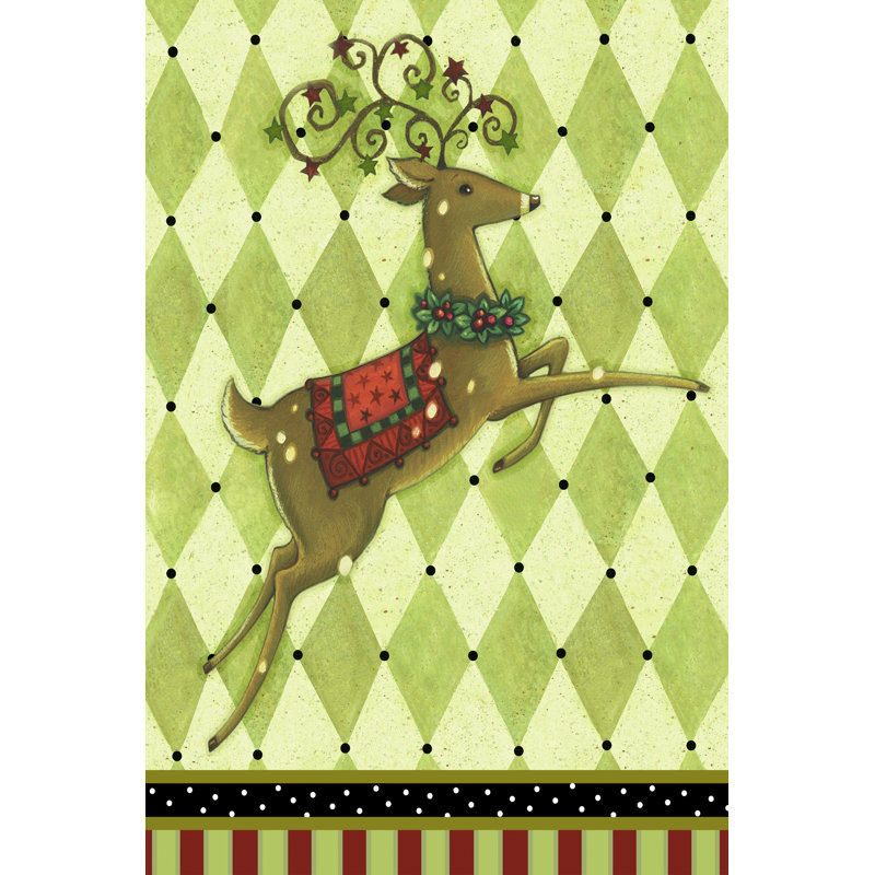Harlequin Christmas I by Viv Eisner - Wrapped Canvas Print, 30cm H x 20cm W