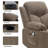 Electric Power Lift Recliner Chair Sofa with Massage and Heat for Elderly, USB and Type-C Ports, Cup Holders, Infinite Position (Brown)-130018774