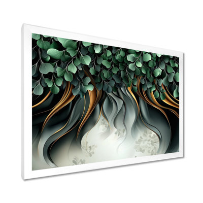 Whispers Of Spring Of Emerald Botanicals III - Abstract Botanicals Wall Décor