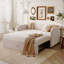 Structure de lit de jour simple en velours rembourré avec couchette escamotable-2135082510