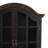 Ollert Wood Distressed 1 Shelf and 2 Door Wall Shelf with Arched Shutter Doors-1373396816