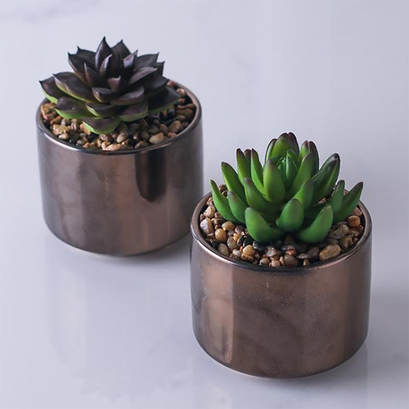 33.02cm Faux Plant in Ceramic Pot