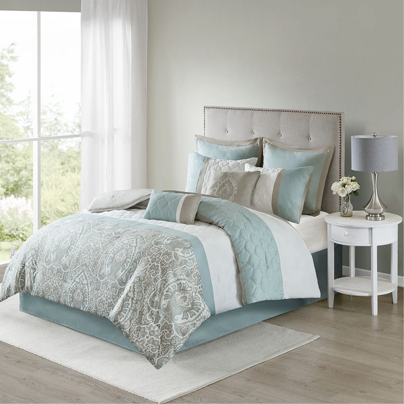 Queen 8 Piece Comforter Set, Queen Comforter + 7 Additional Pieces