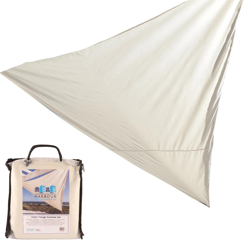 Triangle Shade Sail - 3.6m, Cream