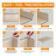 Couvertures en métal 5 pièces avec finition en chêne, doublures décoratives en PVC pour l'organisation de supports en métal