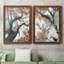 Fall Tree I - ensemble de 2 peintures encadrées-925247172-925247175