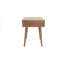 Table de bout en bois massif avec rangement 