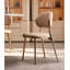 Chaise moderne et simple à dossier rembourré