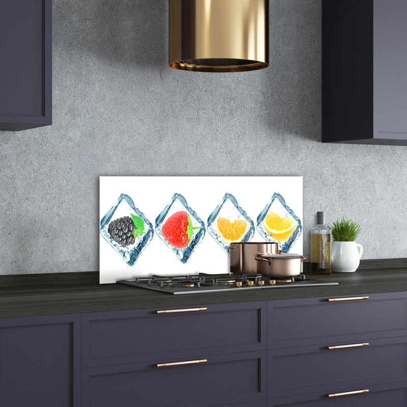 50cm W x 100cm L Glass Peel and Stick Panel