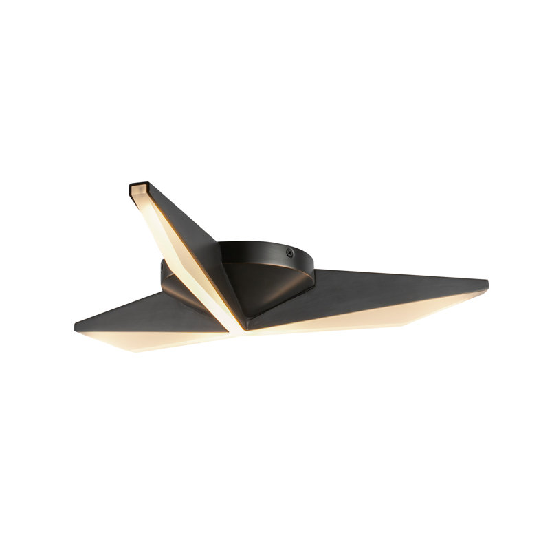 Tachi LED Flush Mount, 2.5" H x 18.13" W x 18.13" D, Urban Bronze