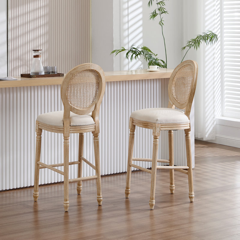 Hauteur de 2 chaises de bar rembourrées