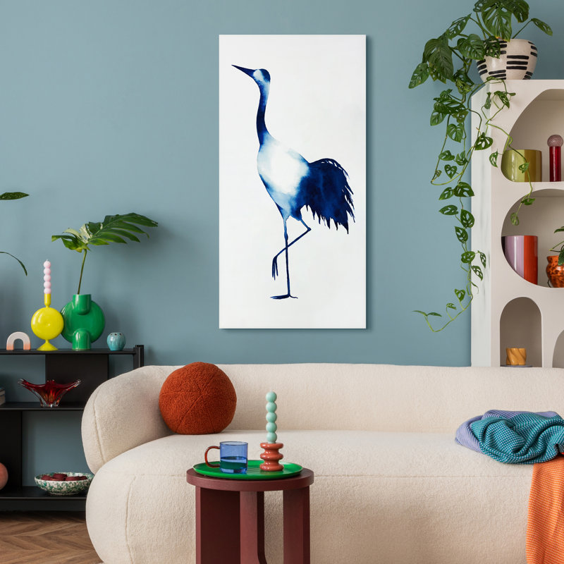 «Ink Drop Crane 2», reproduction sur verre