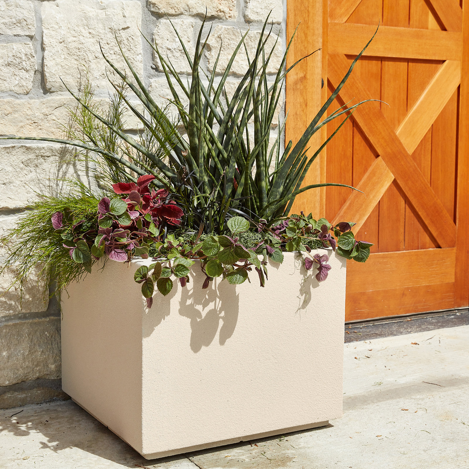 Gita 23" Planter Box, Greige