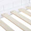 3FT White Kids Tree House Loft Bed with Ladder & Guardrail, Wooden Mid-Sleeper Cabin Bed 90 x 190 cm