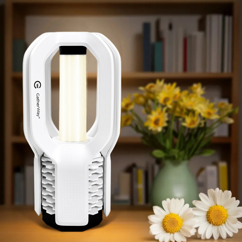 Portable LED Table Lamp Lantern Flashlight Rechargeable Lightweight, White
