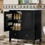 Meuble-lavabo de 30 po avec lavabo, rangement multifonctionnel, structure en bois massif, panneau de fibres à densité moyenne, lavabo en céramique-115705900