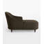 Chaise longue légère et luxueuse en bois massif et laine d'agneau pour chambre et salon
