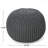 Cotton Upholstered Round Pouf Ottoman-125320600
