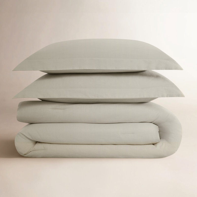 Nena Bedding, 1 édredon de très grande taille et 2 taies déco, Beige