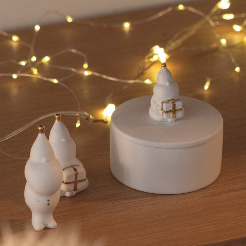 Figurine en porcelaine Santa's Gift Gift