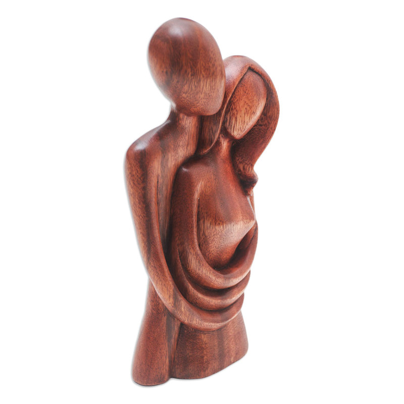 Sculpture couple lune de miel
