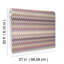 Papier peint adhésif zigzag blanc-111721623