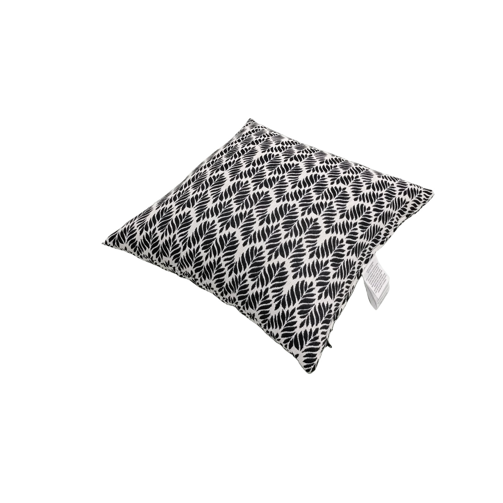 Liza Pillow Cover & Insert Square in Black/White, 16" x 16"
