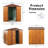6 Ft. W X 6 Ft. D Metal Storage Shed Appealing Horizontal Siding  In Woodgrain With Coffee Trim To Complement-121499220-121499222