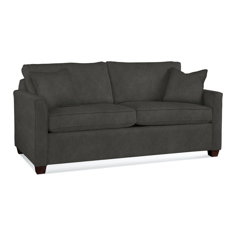 Charleston 77" Sleeper Sofa , Eggshell Polyester Blend, Innerspring, Java