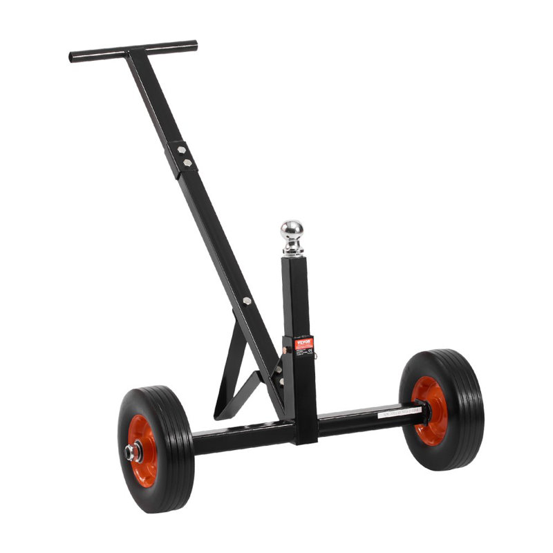 600lbs Trailer Dolly 16.5 and 22 in Adjustable Height 1-7/8 in Ball Solid Tires