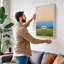 Camper Van at Leisure Modern - Wrapped Canvas-389089398-389089400