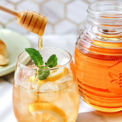 24oz. Bee Hive Shaped Honey Glass Mason Jar with Two Wooden Honey Dippers, Bamboo & Metal Lid, Kitchen Decor, Bumblebee Baby Shower Prize, Take Home 24oz. Bee Hive Shaped Honey Glass Mason Jar with Two Wooden Honey Dippers, Bamboo & Metal Lid, Kitchen Decor, Bumblebee Baby Shower Prize, Take Home