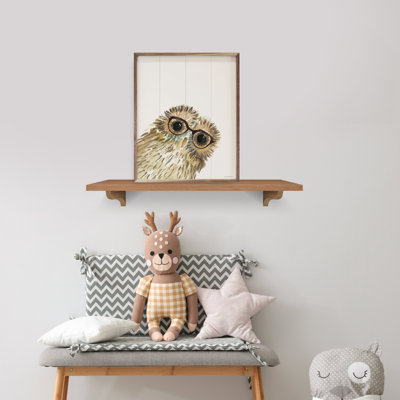 Owl In Glasses By Mercedes Lopez Charro