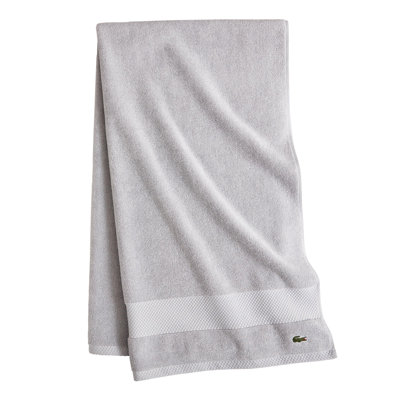 Lacoste Heritage 35X70 Cotton Bath Sheet, 100% Supima Cotton, Micro-Fresh® Anti-Microbial