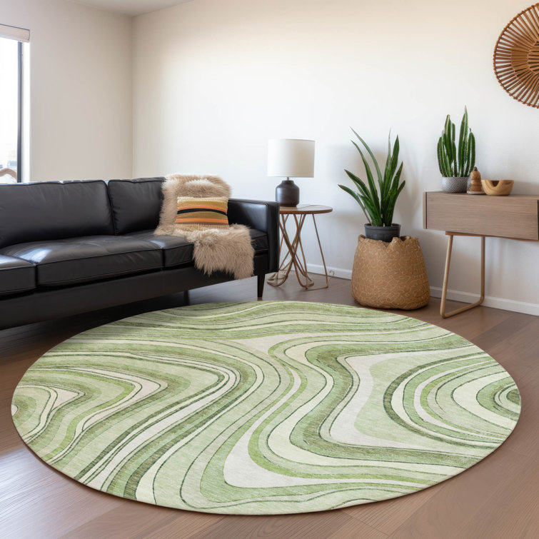 Lamanna Washable Abstract Indoor / Outdoor Rug