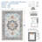 8'x10' Washable Area Rug, Non-Slip Floral Carpet, Retro Floor Mat for Kitchen, Bathroom, Living Room, Bedroom, Entryway & Hallways-1233625405-1233625392