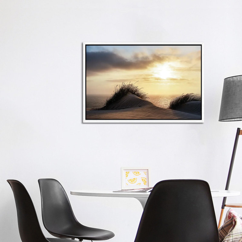 Dune - Denmark by Christiane Heggemann - Gallery-Wrapped Canvas Giclée on Canvas, White Floater Framed